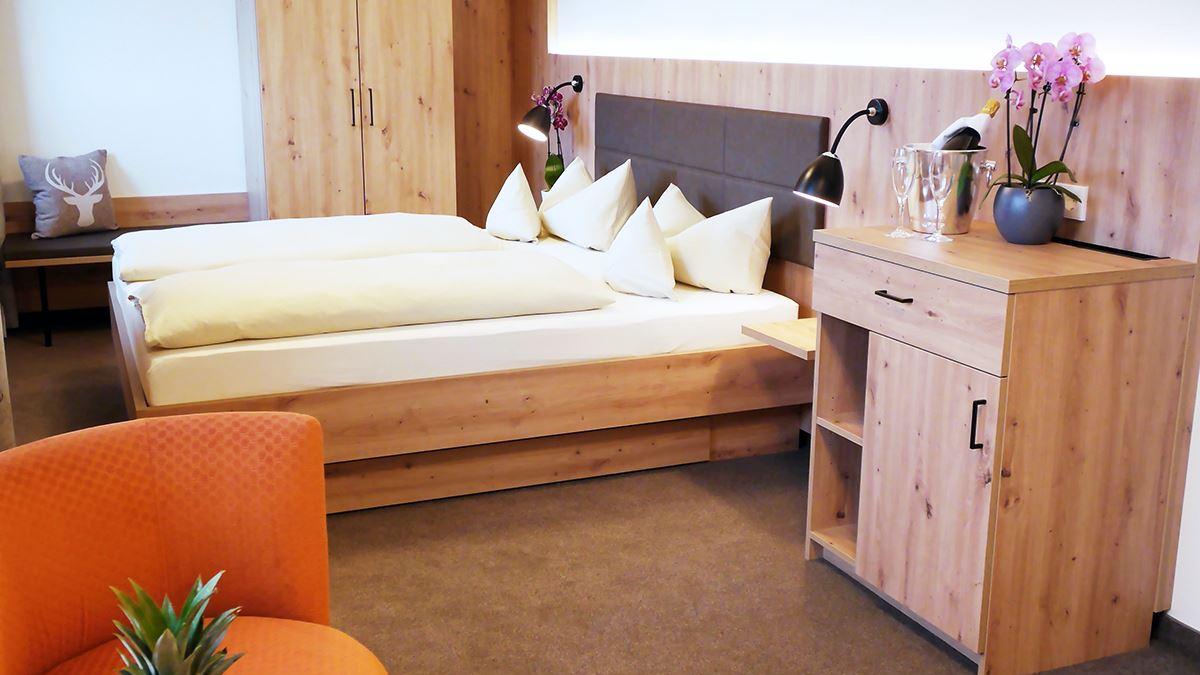 Doppelzimmer NaturPur Doppelbett