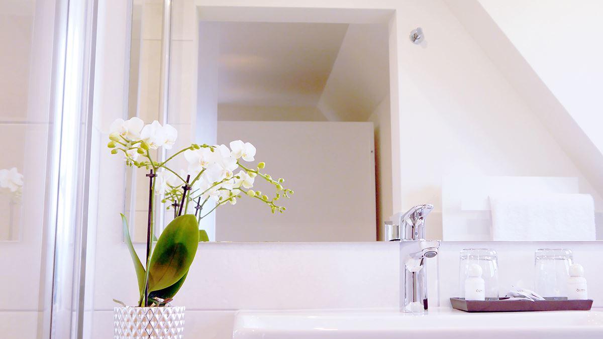 Doppelzimmer NaturPur mit privater Infrarotkabine - Bad